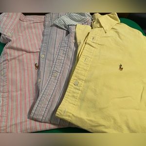 Men’s Ralph Lauren Polo Long Sleeve button down shirts- bundle of 3!